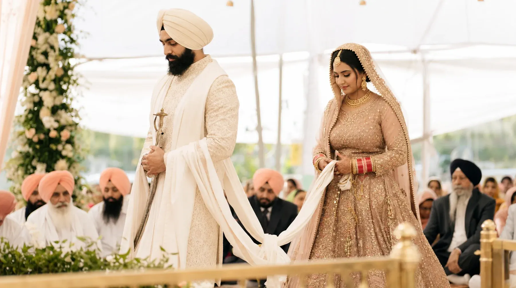 Sikh wedding celebration