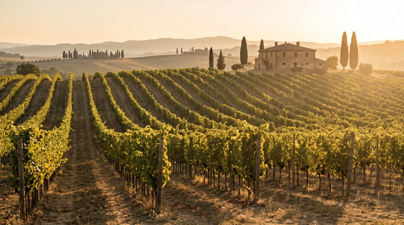 Vineyard backdrop